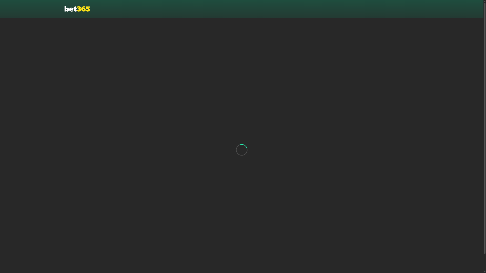 Skærmbillede af Bet365s forside